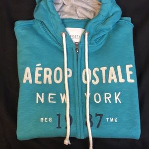 Aeropostale blue-green hoodie